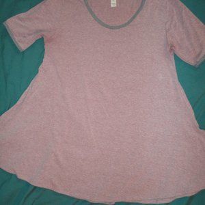 Lula Roe , Size: Small -- Color: Mauve/ Grey Trim..